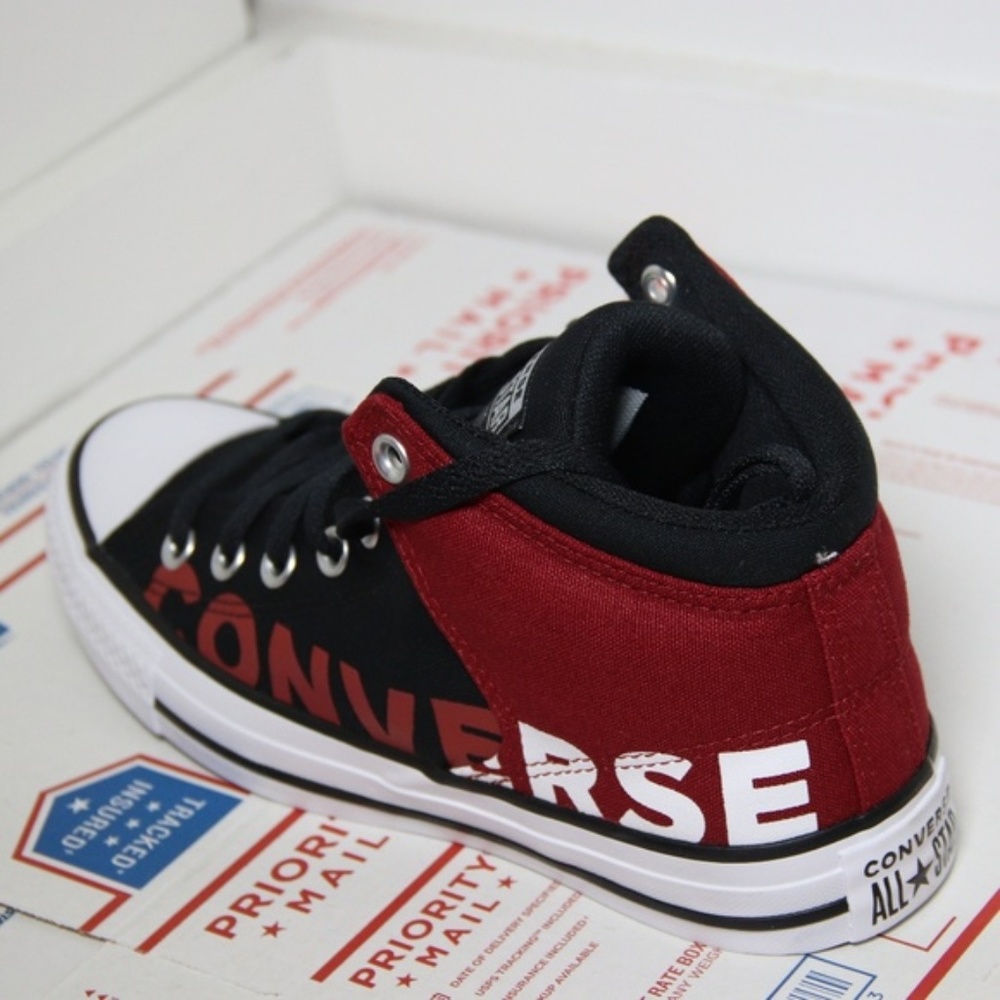 Converse Red / Black Alley Brick High Tops - Picture 8 of 8